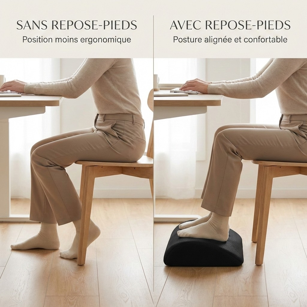 Siteloa™ Original – Repose-pieds ergonomique en mousse mémoire
